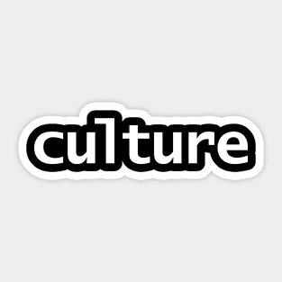 Culture Sticker